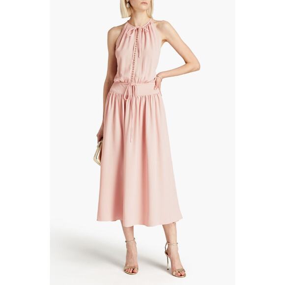 NWT Zimmermann A-Line Sleeveless Draped Back Midi Dress with Tags Sz M - Picture 1 of 15